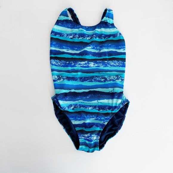 [Sporti] Wide Strap Blue Deepwater Racerback Competition Swimsuit NWT Size 40 - Picture 3 of 13